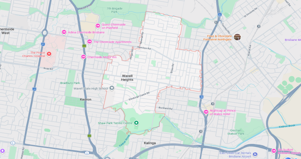 Wavell Heights Map